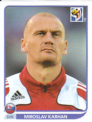 Miroslav Karhan Slovakia samolepka Panini World Cup 2010 #478